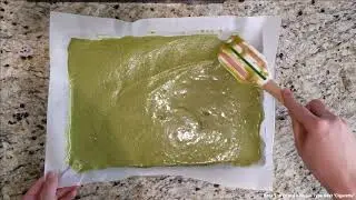 Matcha Redbean Roll Cake