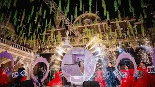 Grand entry of sangeet #sangeet #sangeetnight // #deepukitanu #wedding #grandentry #cakecutting 