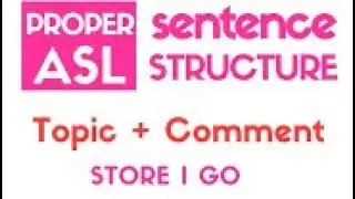 Basic ASL grammar video explained and a little rant about me. lol