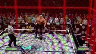 HOLLYWOOD HOGAN VS ISIAH SCOTT (2 OUT 3 FALLS HELL IN  A CELL)