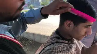 Ep-1  PAKISTANI STREET BARBER| HAIRCUT