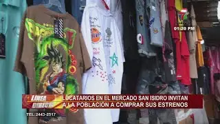 Locatarios en el Mercado San Isidro invitan a la población a comprar sus estrenos
