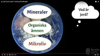 Del 4 Jord. Avsnitt 1: Vad är jord? & Mineraler