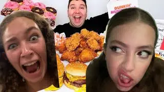 We had lots of food!! (canes, toco bell, insomnia cookies, chilis, and Dubai chocolate)