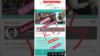 KVS TGT Admit Card 2023 Download | kvs pgt admit card 2023 | #shorts #short