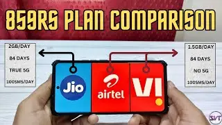 Jio, Airtel, Vi (859Rs) Recharge Plan Comparison | 84 Days Validity | Which Offers Best Features ?