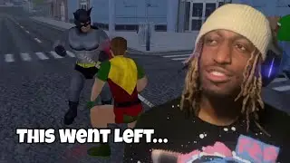 Spending 24 Hours With Batman! | School Days 3D (Mdickie Old School)