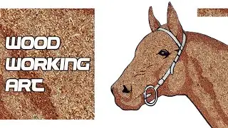 Art challenge #3 Sawdust horse drawing/ craft / Artesanato em madeira cavalo / dibujo de caballo