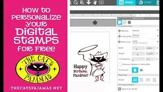Use Silhouette Studio for Free to personalize your Digital Stamps