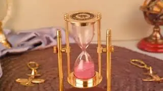 brass sand timer for table d&eacute;cor | eMetalCrafts