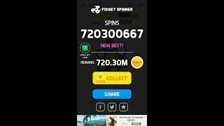 Fidget Spinner - High Score [ Word Record ]- No Hack