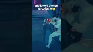 dude broke the glass behind her and everything 😭 #sifu #funny #fighting #shorts