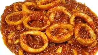 CALAMARES EN SALSA AMERICANA, Fácil y Delicioso🦑SQUID IN AMERICAN SAUCE
