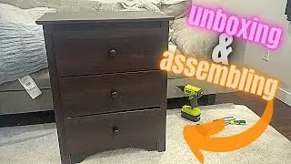 Unboxing & Assembling the Prepac Sonoma Nightstand Dresser (Amazon Furniture)