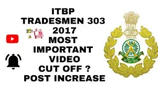 #ITBPResult2021   ITBP  TRADESMEN Result merit list CUT OFF UPDATE NEW VIDEO MOST IMPORTANT...