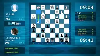 Chess Game Analysis: 121180 - ChessGod34, 0-1 (By ChessFriends.com)