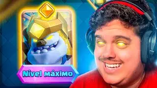 Já coloquei o novo golem heroico no nivel maximo e usei o melhor deck!
