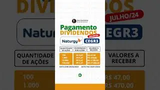 PAGAMENTO DIVIDENDOS NATURGY | ACESSE O LINK NA BIO
