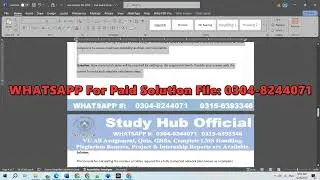 CS601 assignment 1 solution Spring 2025 | CS601 assignment 1 solution 2025 | CS601 Assignment 1
