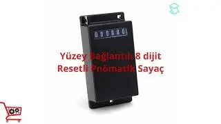Y&uuml;zey Bağlantılı 8 dijit Resetli Pn&ouml;matik Saya&ccedil;