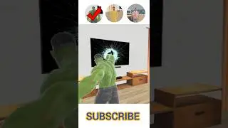 Hulk character TV Ko toh raha hai 😂challange  In Indian theft Aura simulator #shorts #gaming #viral