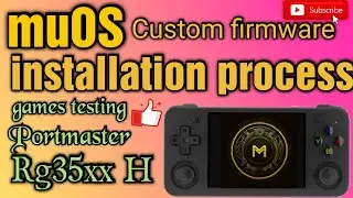 RG35XX H новое обновление CFW muOS I Процесс установки I мастер портов I тесты игр