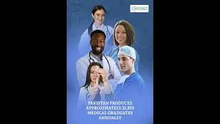 Pakistan produces approximately 32,879 medical graduates every year.