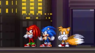 My friends are my power! (Sonic sprite animation)