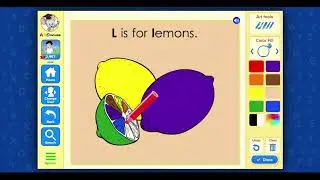 ABC Mouse - Level 4 Lesson 16 - Reading : Letters Kk to Ll  - Alphabet Painting - Ll  is for Lemons