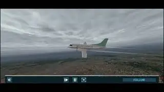 Flight Da Vinci Airways SAAB 340              FULL TAKEOFF Sao Paulo    🛫    Montevideo