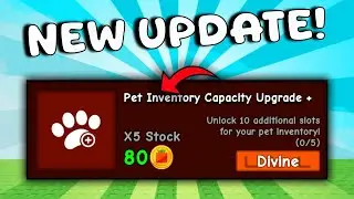 New Pet Inventory Upgrade, New Useful Features and More Updates in Grow a Garden