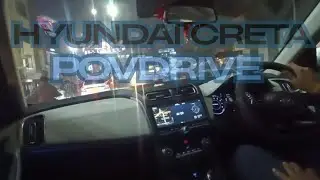 POV Night Drive 🚗 | Hyundai Creta 2023 | Smooth City Lights 🌃