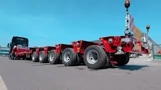 5 dingil uzayabilir hidrolik semi-lowbed / 5 Axles extendable hydraulic semi lowbed