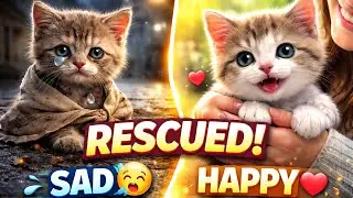 &ldquo;From Street to Forever Home 🐱💖 | Emotional Rescue Cat Story That Will Melt Your Heart .