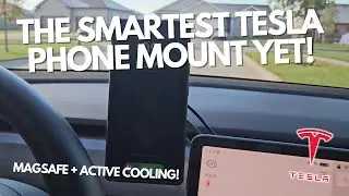 НОВОЕ крепление для телефона Jowua Active Cooling MagSafe для Tesla &mdash; полный обзор!