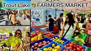 Trout Lake Farmers Market Vancouver Canada |  Vegetables 🥕|Groceries | Hindi Vlog | Bengali Cooking
