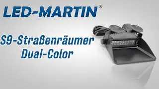 LED-MARTIN® S9 Straßenräumer - blau / gelb