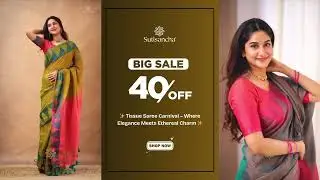 ✨ Tissue Saree Carnival &ndash; परंपरा की रेशमी रौशनी ✨
