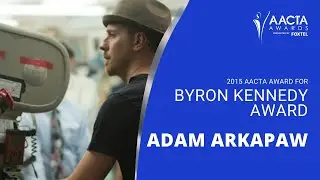 Adam Arkapaw receives the Byron Kennedy Award at the 5th #AACTAs