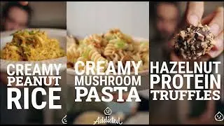 CREAMY PEANUT RICE, CREAMY MUSHROOM PASTA, HAZELNUT PROTEIN TRUFFLES TIK TOK FOOD COMPILATION