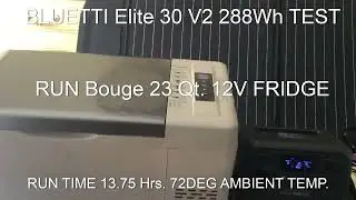 BLUETTI Elite 30 V2 288 Wh FRIDGE Test
