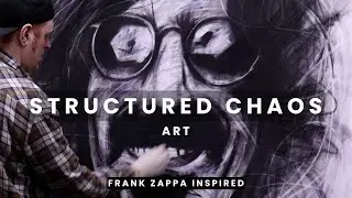 Expressive Charcoal Portrait | Frank Zappa Art Study #FrankZappaArt #CharcoalArt #CharcoalPortrait