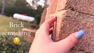 ASMR • brick scratching