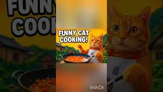 Cat Cooking Gone Wild | Funny USAShorts#shorts#usa#animals#funny#trendingshorts #ytshorts #viral #ai
