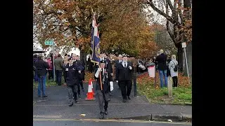 Remembrance Sunday Parade & Band Exit Rochester Gardens Medway UK 2019 #uk #rochester #medway #kent