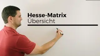 Hesse-Matrix einer Funktion, Aufbau, Übersicht, mehrdimensionale Analysis | Mathe by Daniel Jung