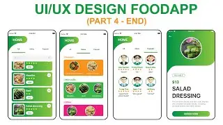UI/UX Design Food App (Part 4 - END) | React Native Tutorial for beginner