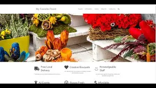 Florist Website Created with WordPress