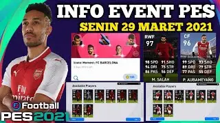 INFO EVENT PES SENIN 29 MARET 2021 || PES 2021 MOBILE