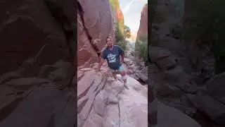 Kid teasing his mom #hiking #wildernesswanderer #adventure